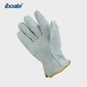 Wholesale Denim Mechanical Safety Gloves Fireproof and Heat-Resistant Breathable Protective Welding Gloves