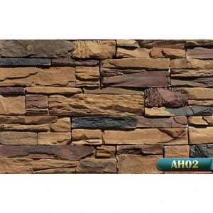 BERICH AH02 Modern Faux Stacked Stone Veneer Thin Fireproof Wall Cladding Tile For Outdoor & Hotel Use On Sale