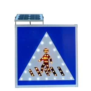 Color and Pattern Customizable High Visibility LED Solar square Traffic Sign