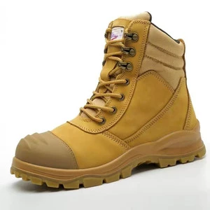 Labor protection Boots Men Work Shoes Steel Toes Puncture Resistant Waterproof Oil Resistant Pure Leather Safety Shoes