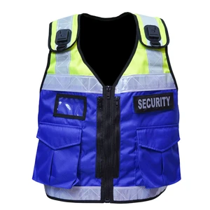 Safety High Visibility Reflective Polyester Work Vest Men Women Customized Color Size Multifunctional Pockets All Guard Uniform