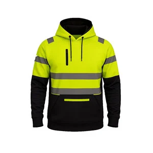 Hi Vis Cotton ANSI CLASS 2 EN ISO 20471 CLASS 3 LED Flash Winter Workwear Reflective Safety Vest Waterproof Long Sleeves for