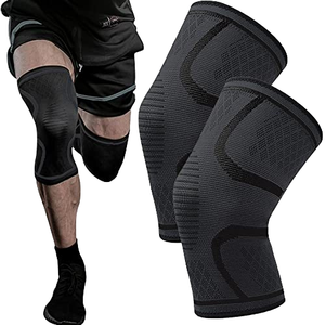 Hot Sale High Elastic Comfort Anti Slip Compression Knitting Protective Knee Sleeve Best Knee Brace for Men & Women Knee Support