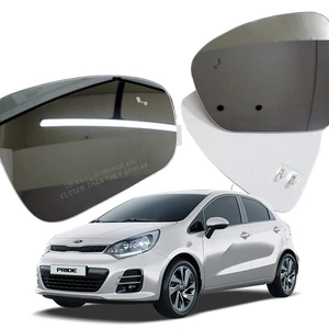 New Premium OEM Replacement Wide Angle Convex Silver for Rio Side Mirror Anti-Glare Heated Glass E-Mark Certified Bolab
