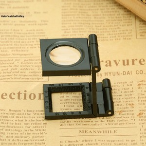 Factory Price 8x Folding 22mm Aperture Cloth Mirror Magnifying Glass Cloth Inspection Mirror