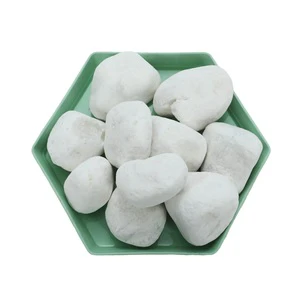 Factory-Direct Custom White Cobblestones - Premium Decorative Paving Stones for Garden & Park Roads