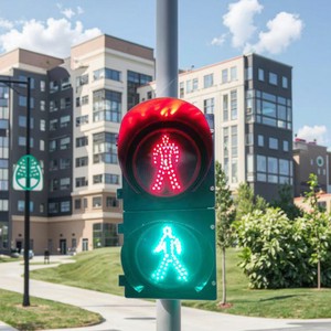 300 MM Size of High Quality LED Pedestrian Traffic Light Plastic IP65 Factory Direct Sell