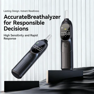Miniature High-Precision Alcohol Tester Portable Breathalyzer ROHS Certified Semi-Conductor Sensor AA Battery Specially Designed