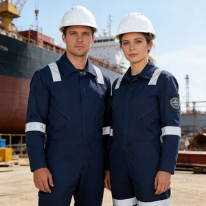 OEM Reflective Safety FRC Anti-Static Fireproof Work Clothes Mining Overall Flame Retardant Fire Resistant Aramid FR Coveralls