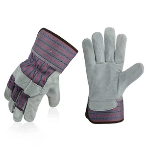 SONICE Wholesale Cowhide Cow Split Leather Electric Safety Working Argon Rigger Heat Resistant Tig Mig Welding Gloves