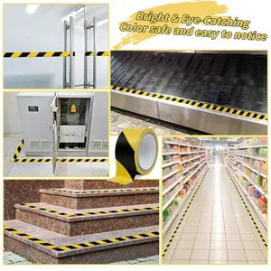 Custom Printed Safety Warning Tape High Adhesive PVC Hazard Caution Tape With Custom Logo & Size