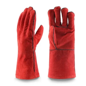 Welding Gloves 3 5 10 Pairs Labor Protection Work Gloves Soft Cowhide Welding Safety Protection Wear-Resistant Insulated