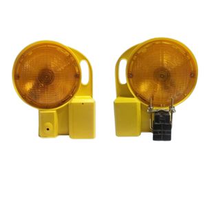Flashing Barricade Light Safety Warning Bracket Road Safe Yellow LED Traffic Warning Light