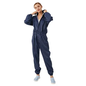 Middle Zipper Anti-Static Workwear Dust-Proof Safe Clothing for Factory & Cleanroom Use