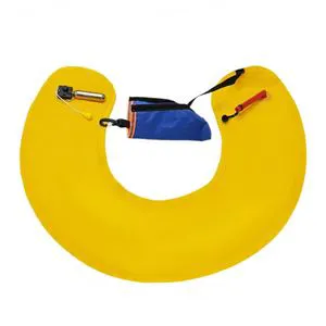 Automatic Inflatable Marine Life Vest Red500D CORDURA Fabric 100N Buoyancy Reflective CE Certified OEM Brand Water Safety Rescue