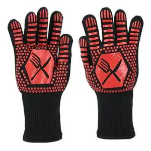 Aramid High Temperature Resistant Labor Protection Gloves Safety Cuff Durable Breathable Heat Insulation Flame Retardant