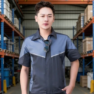 Wholesale Reflective Protective Work Overalls Cotton/Polyester Construction Safety Clothing Unisex