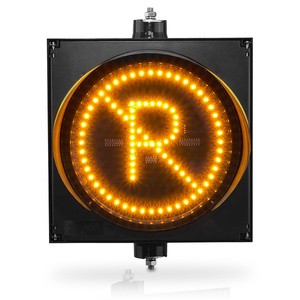 300mm Orange Led NO Parking Sign Traffic Light