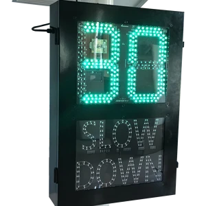 Radar Detector Car Speed Led Traffic Sign of with High - Brightness LED Display Solar - Powered