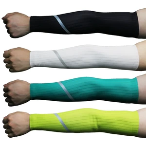 Cooling Reflective Arm Sleeves For Women Men Youth Breathable UV Sun Protection Sports Glowing Cycling Arm Sleeves