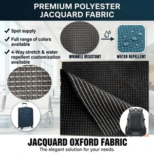 Wholesale 1200D Reflective Dot Jacquard Abrasion-Resistant Polyester Oxford Fabric for Handbags Luggage Home Textile