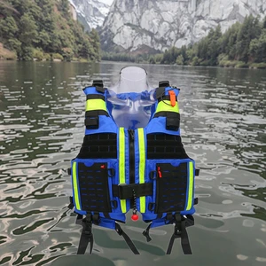 New Arrival Multifunctional Polyethylene Marine Safety Vest Jacket Water Blue Sports PFD Life Vest Jacket