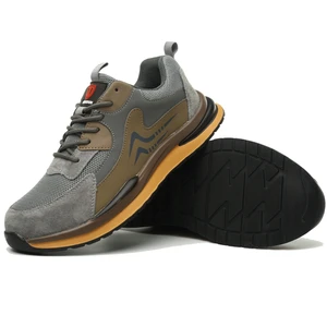 Men's Industrial Safety Shoes with Indestructible Steel Toe - Construction Protective Safety Work Boots