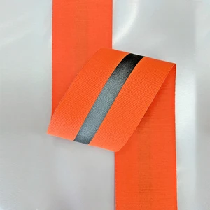 High Quality High Visibility Flame Retardant EN20471 Certified Acrylic Cotton Aramid Woven Medium Weight Retro Reflective Fabric