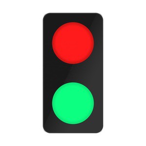 Led Road Signs 300x150mm Red Green Traffic Light Illuminated Sign