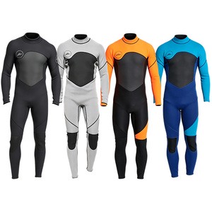 Custom 3mm Neoprene Back Zip Long Sleeve Wetsuit Men's Women's Full Body Surfing Scuba Diving One Piece Wetsuit