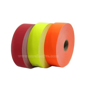 Light Reflection Cloth 100% Polyester Fabric Reflective Stripes for Clothing Colorful