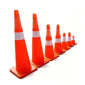 Factory Stock Portable Retractable Traffic Cone, Foldable Reflective Safety Cone for Car Emergency Parking, Custom LogoAvailable