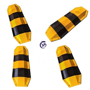 High Visibility Steel Speed Hump Portable Steel Speed Bump for Safety