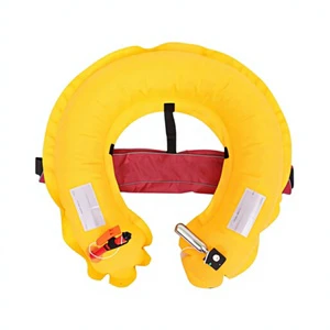 Adult Manual Inflatable Thickened Life Buoy for Fishing & Water-skiing Portable Professional Lumbar Belt