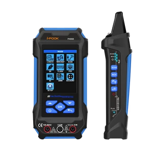 I-POOK PK8506 Multi-functional Cable Tester With Remote ID Red Light PoE Testing Multi-meter Length Measuring Etc