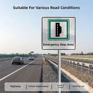 Square Highway Information Traffic Sign Aluminum Reflective Anti-Corrosion Custom Road Safety