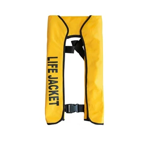 Factory Water Sports Sea Fishing Safety Rescue 150N Automatic Manual Inflatable Life Vest Oxford Fabric CE Certified