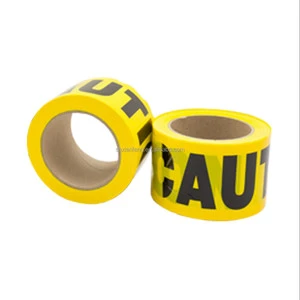 Cheap Price Caution Warning Tape High Adhesive / Non Adhesive 50mm X 500m Different Colors Caution Tape