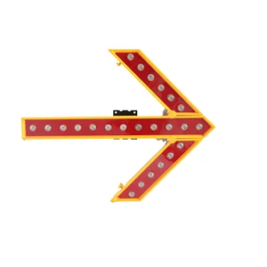LED Flashing Directional Arrow Sign Used on Traffic Cone