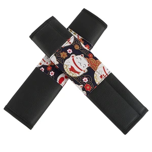 JDM Auto Accessories Decoration Safety Belt Padding Printed Car Seat Belt Shoulder Cover Pad