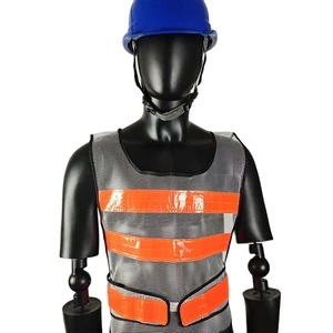 Orange Multifunctional Reflective Safety Vest Clothing with Reflective Strips For Workers Use