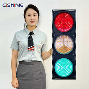 Cishine Manufacturers 100mm/200mm/300mm Red Green Yellow Led Pedestrian signal Traffic Light 12-24vdc 220v with Countdown Timer