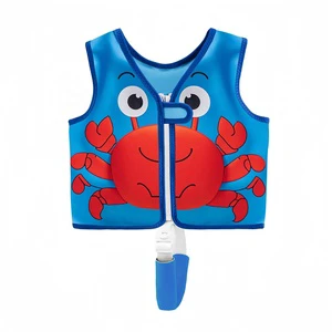 Custom Cartoon Pattern Neoprene Swim Jacket for Kids and Babies EPE Foam Buoyancy Life Vest for Swimming