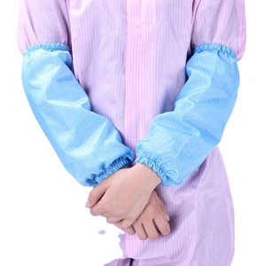 Wholesale 5mm Stripe Custom Color&Size Elastic Anti-Static Arm Long Sleeve Arm Sleeves Covers ESD Cleanroom Oversleeve