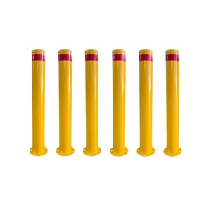 XZL Custom Galvanized Steel Fixed Column Anti-Collision Driveway Warning Post Traffic Barriers Post for Road Isolation