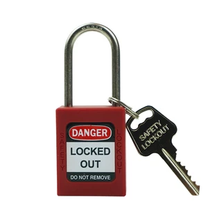 Elecpopular Custom 38mm Steel Shackle Lockout Safety Padlock High Security ISO/CE Certified Durable Industrial Equipment Easy
