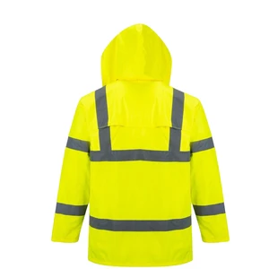 Manufacturer Wholesale Orange Full Body Safety Vest Class 2 EN ISO 20471 ANSI 3 Waterproof Traffic Rescue Duty Reflective Cloth