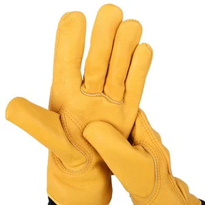 Special Polyester Short Latex Coated Welding Gloves High Temperature Resistant and Anti-Scalding for Automotive Use