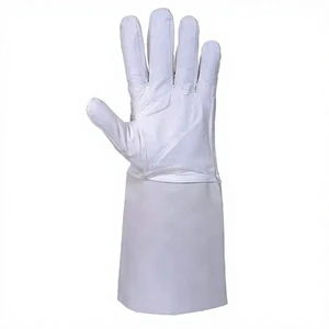 Excellent TIG Welding Safety Gloves CE Certified Thickness Safety Cuff Long-Lasting Cow Split Leather Goat Grain