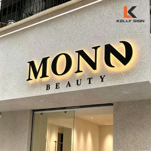 Kelly Sign Wholesale Custom Acrylic LED Channel Letters Outside Advertising Sign Led Signage Waterproof Outdoor Use For Building